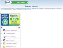 Tablet Screenshot of columbuschemdry.com